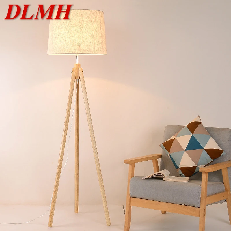 

DLMH Nordic Floor Lamp Modern Art Family Iiving Room Bedroom Beside The Sofa Creativity LED Decorative Standing Light