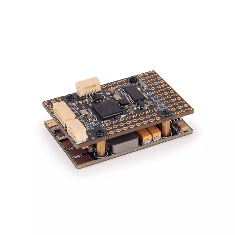 Câblage du contrôleur de vol STM32H743 480MHz pour drone FPV avec fils de signal et d'alimentation