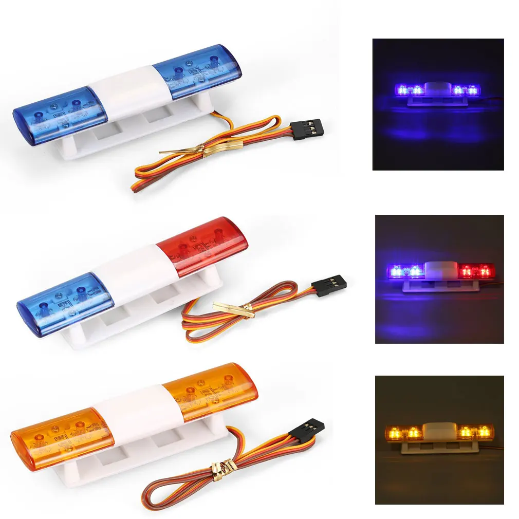 Multifunction Ax501 Rotating Flashing Led Police Rc Car Lights Lamp