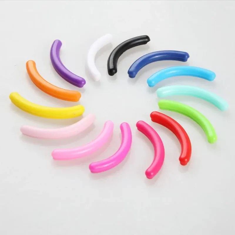 10pcs/set Colored Eyelashes Curler Replace Rubber Black White Pink Elastic Eyelash Curler Replacement Rubber Strips Accessories eyelash curler eyelash accessories