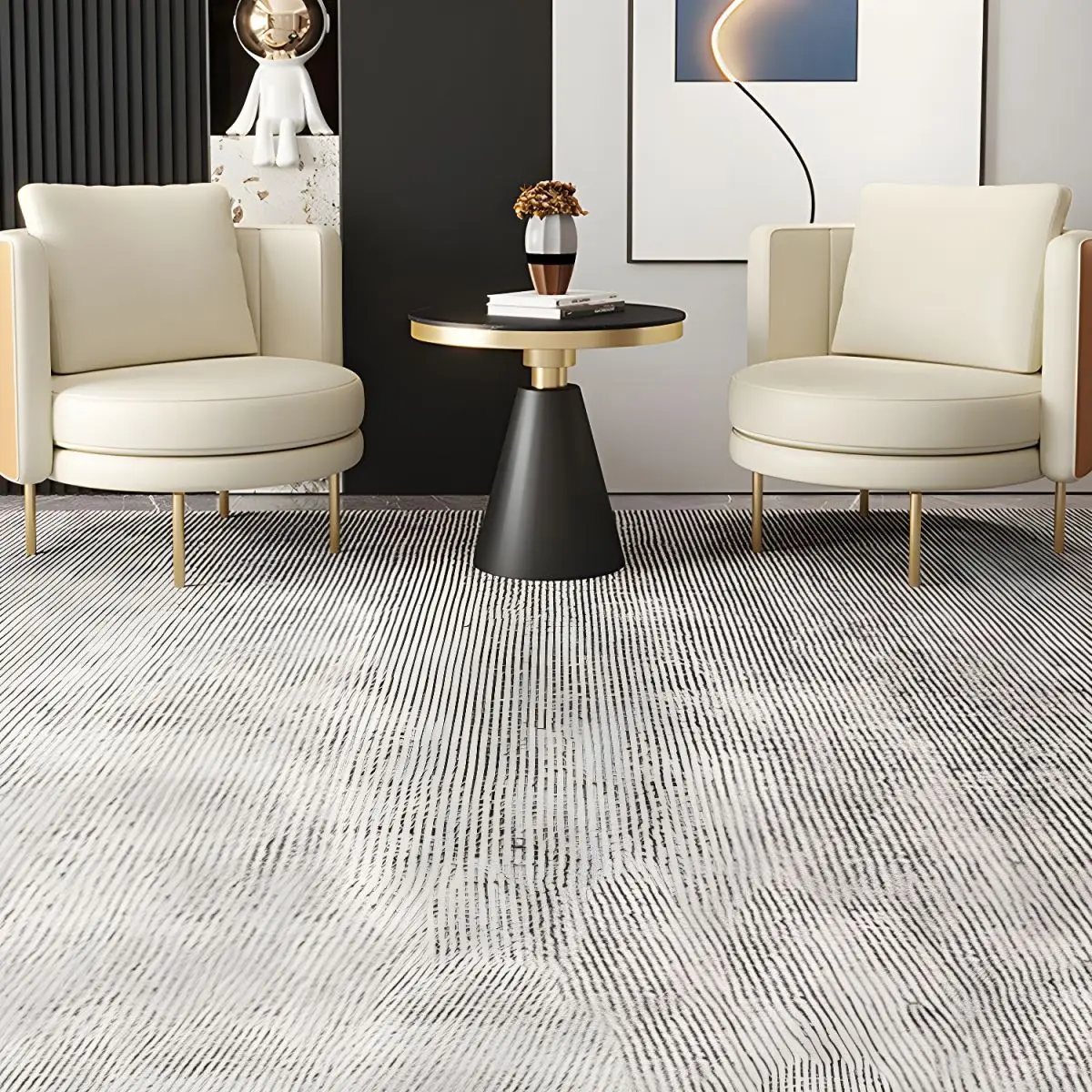 Italian Luxury Single Sofa Chair-Modern Hotel & Boutique Reception Lounge Chair, High-End Accent Chair for Meeting Room