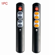 

Home 6 Keys Compact and clear Remote Controller Accessories Programmable Universal ABS Smart Learning for elderly people P18A
