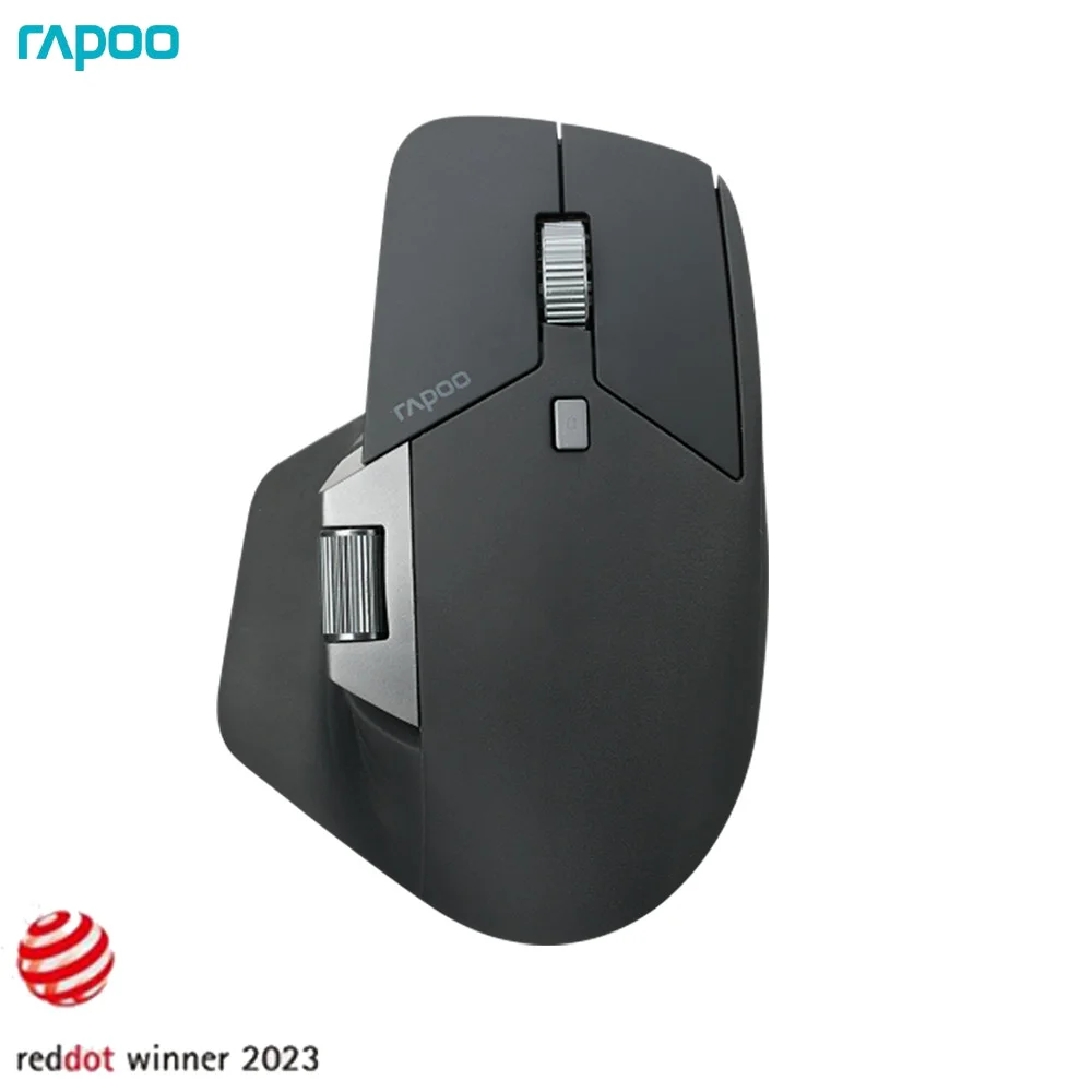 

Оригинальная многорежимная перезаряжаемая Беспроводная мышь Rapoo MT760L, эргономичная мышь 3200 DPI, Bluetooth, легкая переключение до 4 устройств