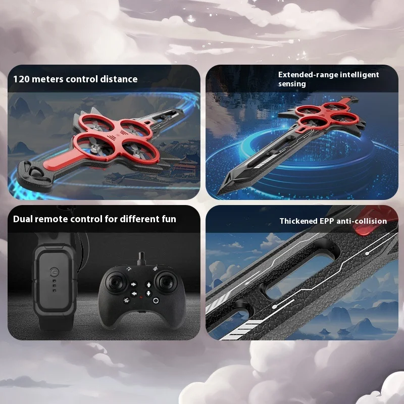 Drone Jouet Enfant avec Caméra HD, Quadricoptère Pliable, Télécommande, 2 Batteries