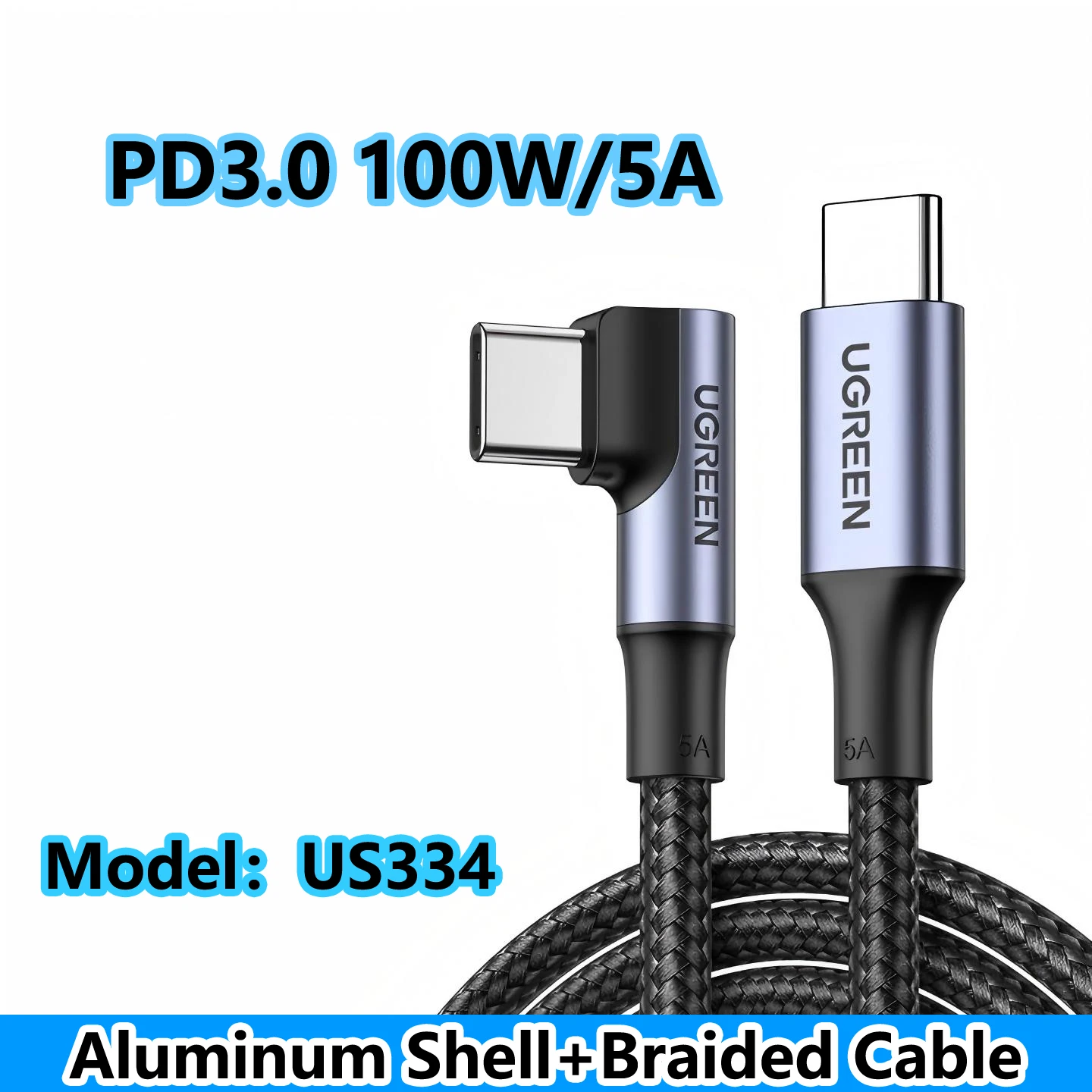 Ugreen High-Speed Nylon Braided USB-C Charging Cable