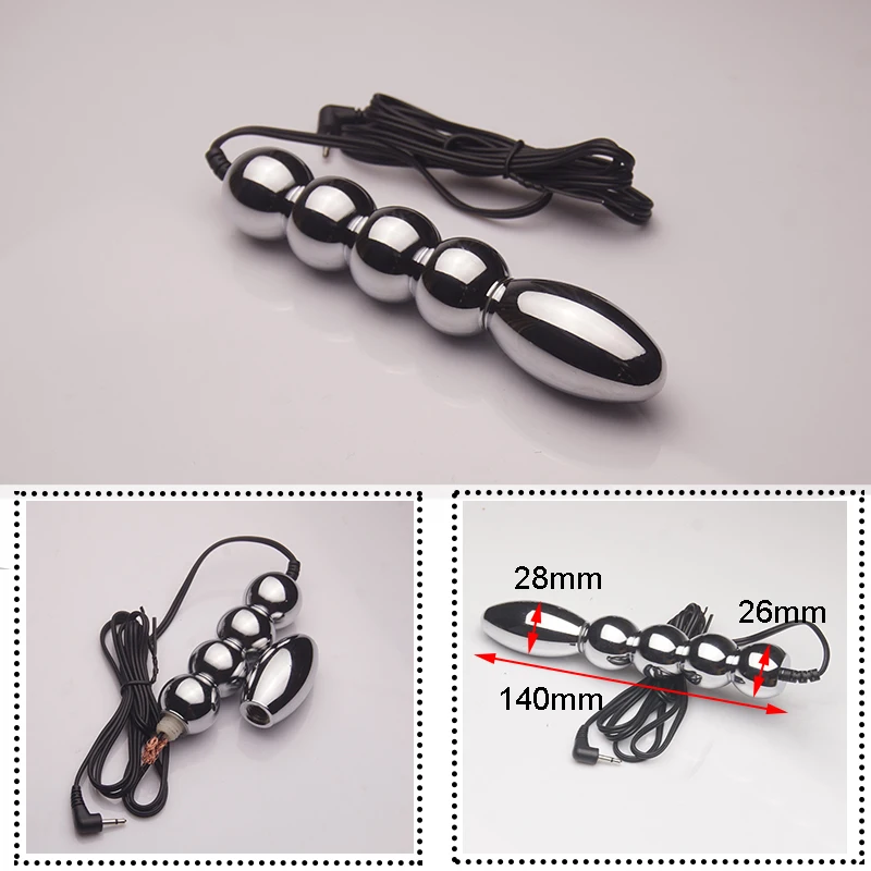 Electro Nipple Clamps Cockring Electro Anal Butt Plug Electric Penis Ring Plug Stimulation Sextoys