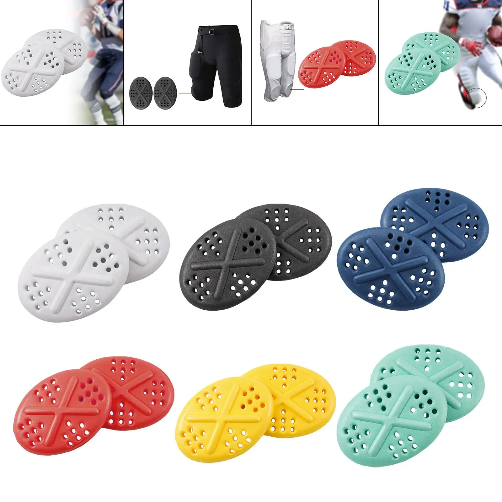 2x Mini Soccer Shin Guards Leg Protection Small Ventilated Type Lightweight Shin