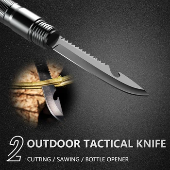 Multifunction Trekking Poles Mountaineering Collapsible Telescopic Sticks Lightweight Walking Hiking Stick Climbing Stick 6