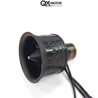 QX-MOTOR 50mm EDF Ducted fan 12 blades CW CCW QF2611 3300/4000/4600/5000KV Brushless motor For FMS Multirotor Airplane Toy Parts - Image 3
