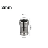 1pcs Wood Milling Cutter Adapter Router Bit Collet Chuck 6/ 6.35/8mm For Trimming Engraving Machine Woodworking Tools 2