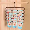 colored Household Trousers Scarf Storage Multilayer 5 Layers Storage Rack Pants Hangers Clothes Hanger Trousers Hanger 6