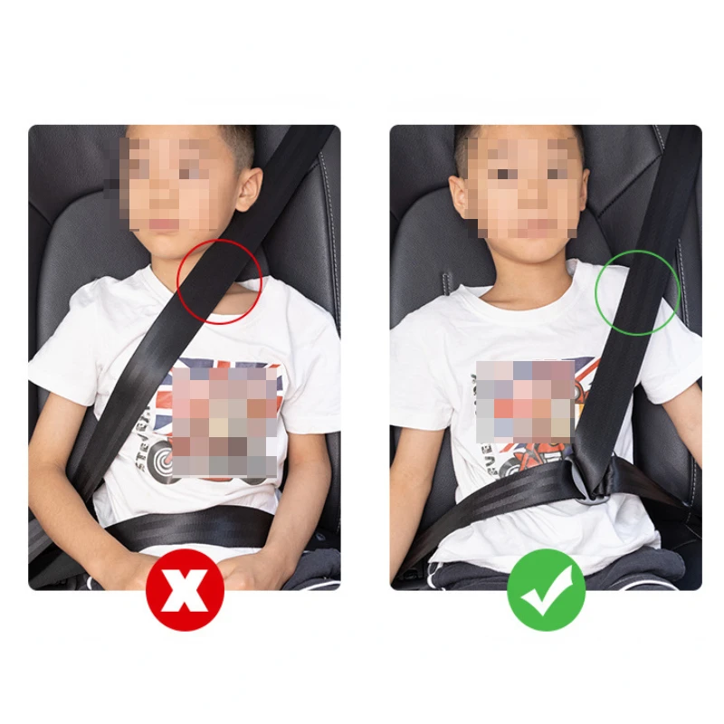 Retenue de ceinture de sécurité pour enfants, réglage et fixation de la  ceinture de sécurité, anti-AVC, enfants initiés, dispositif de protection,  positionneur de ceinture de sécurité pour enfants - AliExpress