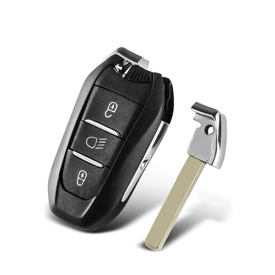 HIBEYO Custodia In Silicone TPU Per Chiave Auto – Adatta Per Peugeot, Citroën, Opel – Protettiva E Antigraffio