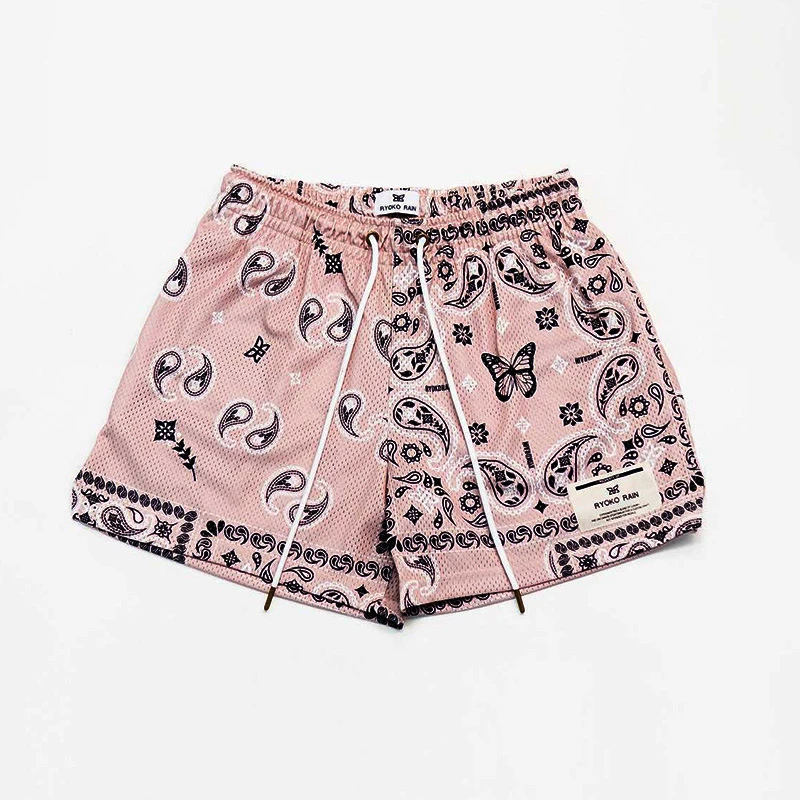New men's and women's casual quarter pants fashion fitness basketball sports pants stitching two color design men's shorts