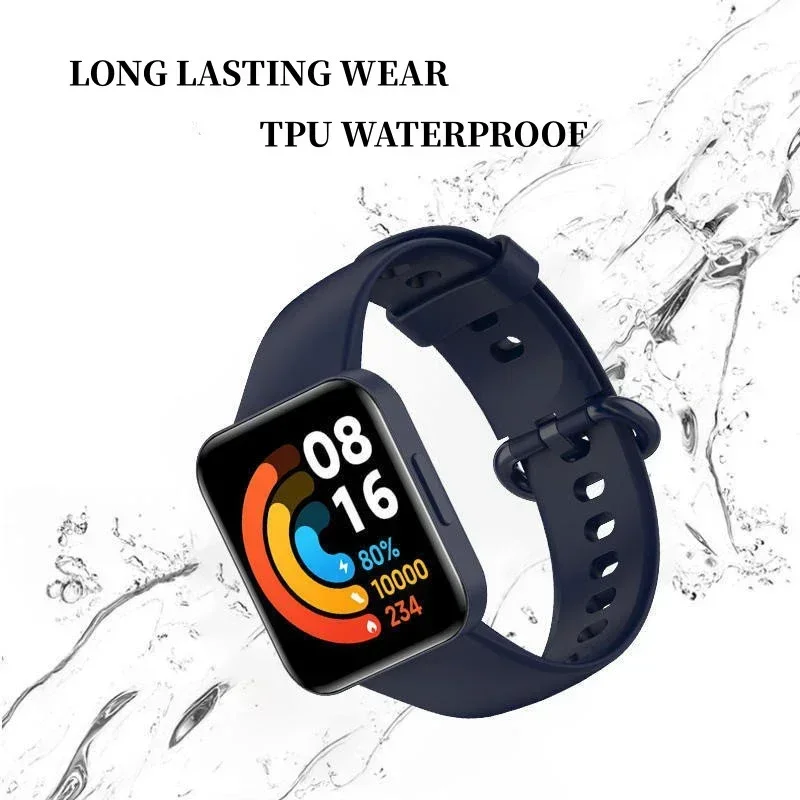 Sport Wristband Fitness Bracelet Replacement Accessories Strap For Xiaomi Mi Watch 2 Lite sport Silicone SmartWatch Replacement silicone wrist strap fitness tracker strap silicone watch strap silicone watch band watch strap smart bracelet strap