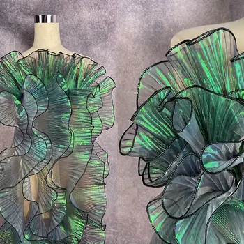 Pleated Lace Ribbon For Dress Handicraft 13cm Wide Clothing Diy Supply Apparel Needlework Accessories Ruffle Sewing Fabric 2m