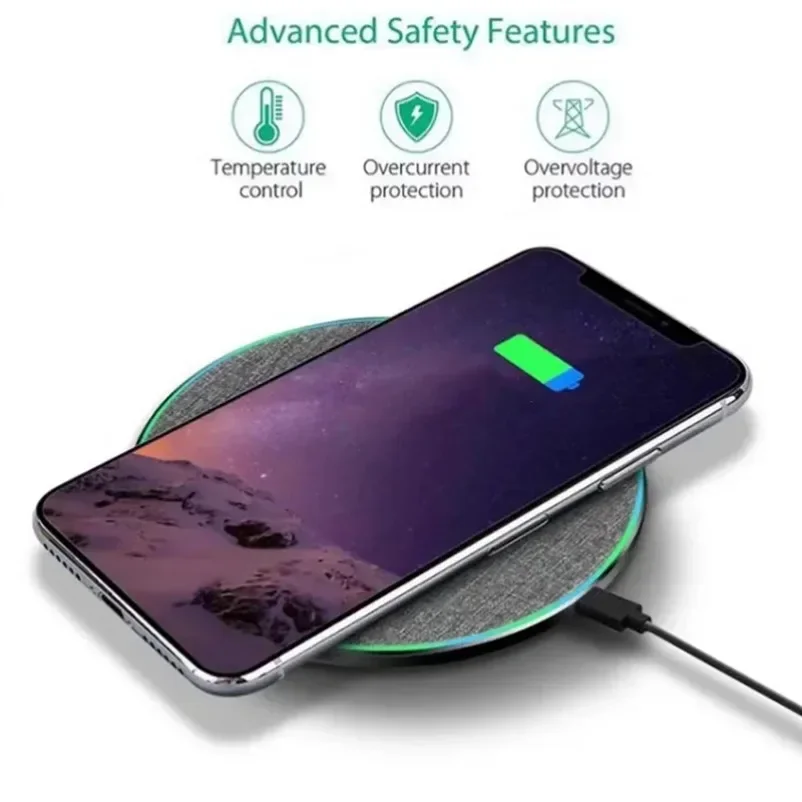 Ultra-Thin Fast Wireless Charger Pad for Samsung Galaxy S24 S23 S22 iPhone 17-12
