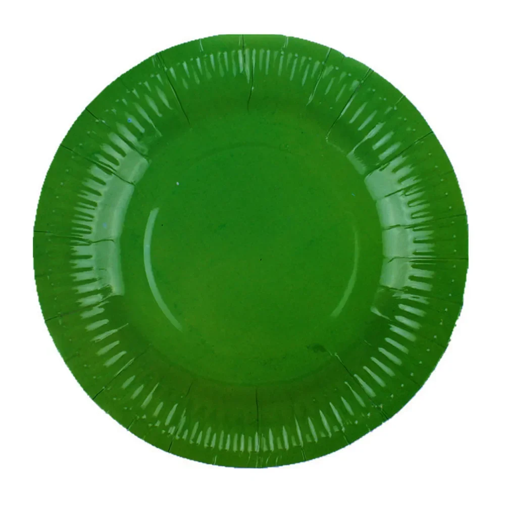 Colorful DIY Craft Materials Disposable 7 Inch 9 Inch Round Paper Plate For Kindergarten Creative Handwork Supplies