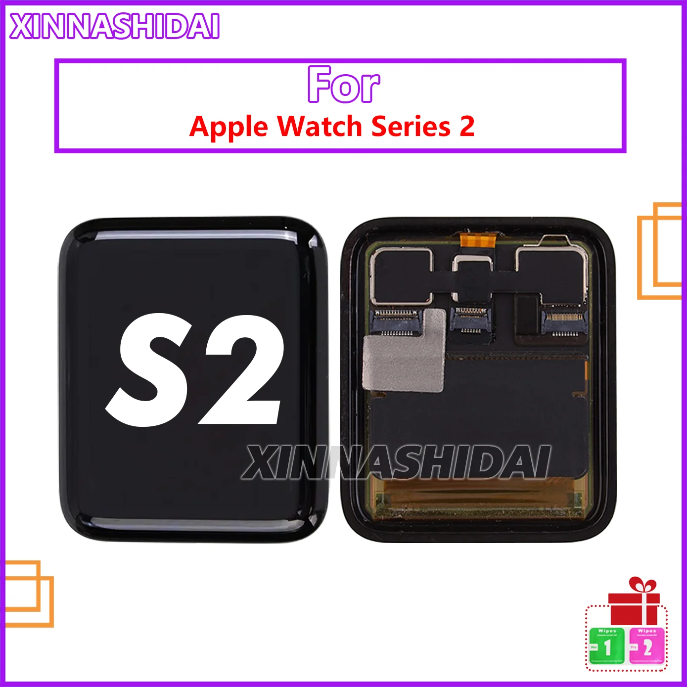 ForAppleWatchSeries2LCDDisplayTouchPanelScreenAssembly38mm