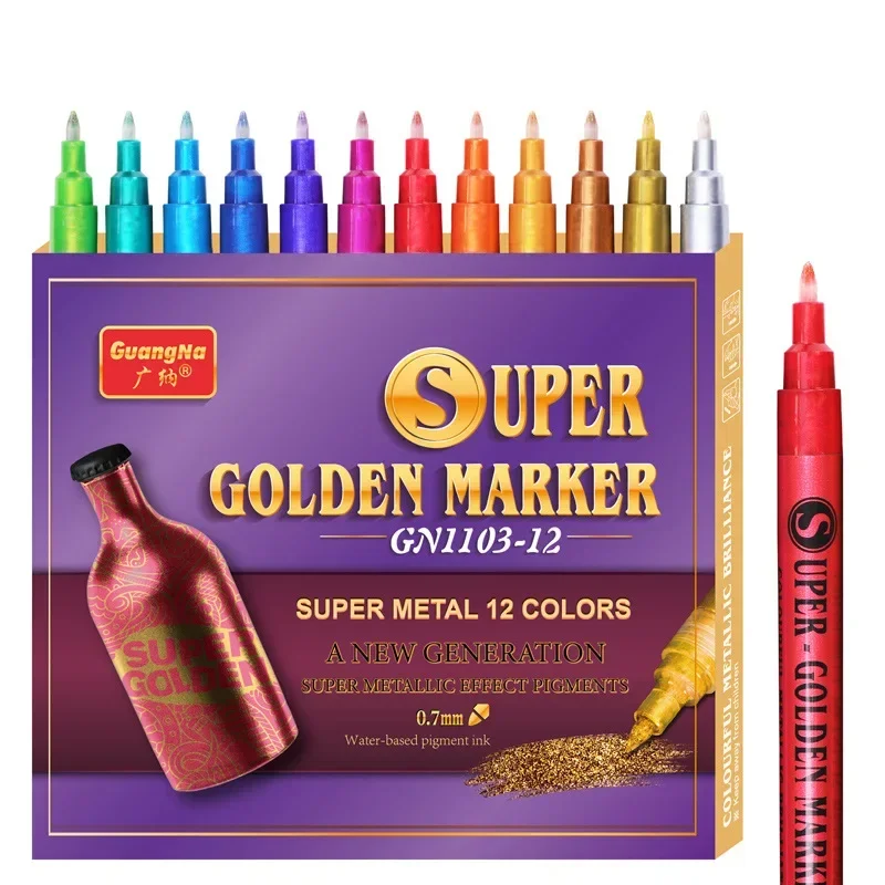 아크릴 글리터 페인트 마커 펜, 바위 나무 캔버스 세라믹 신발 페인팅 원단 스크랩북 DIY 공예 카드 만들기