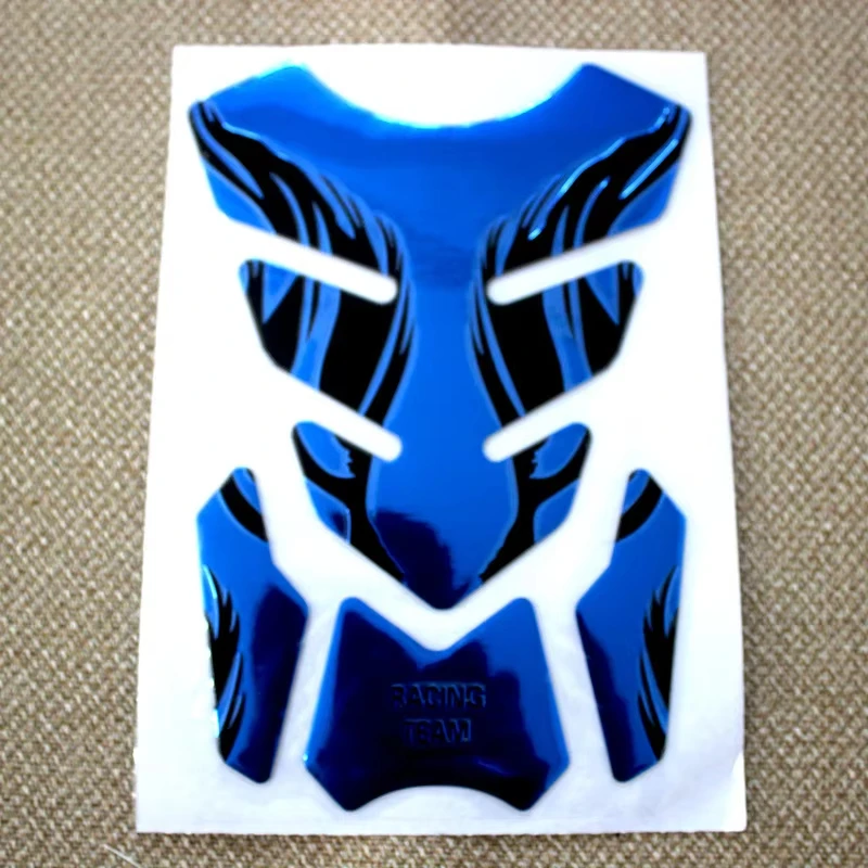 Universal Motorcycle Tankpad Sticker Fishbone 3D Oil Gas Protector Cover Decoration Moto Accessories