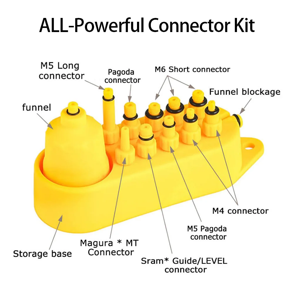 Universal Bicycle Hydraulic Disc Brake Mineral Oil Bleed Kit Tools for For MTB Road Bike Oil Bleed Adapters Filling Joint Tools