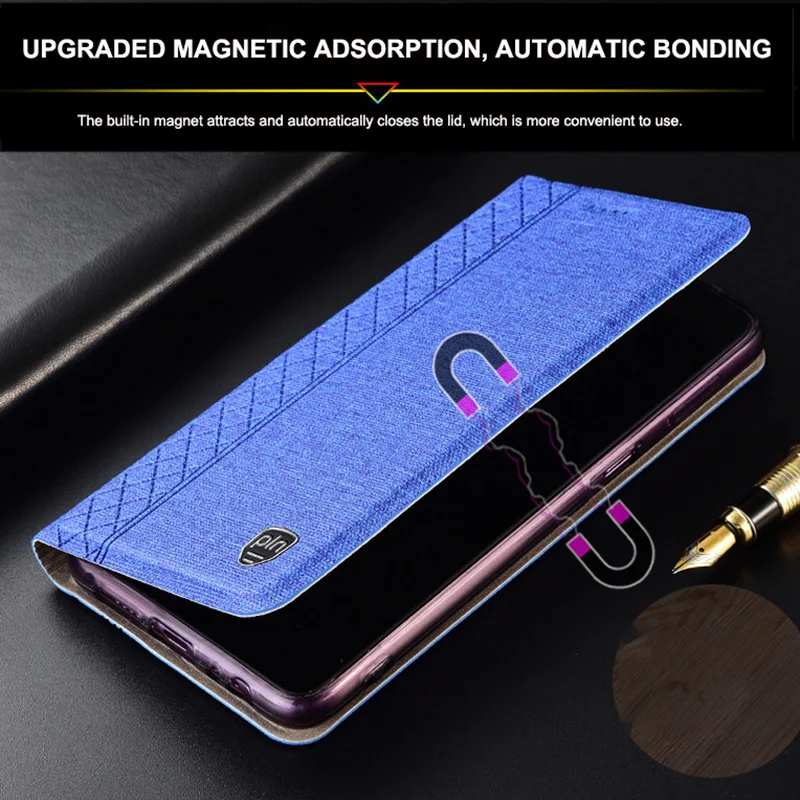 Business Cloth Leather Case for XiaoMi Mi Mix 2 2s 3 4 Mi Max 2 3 Play Flip Cover Phone Protective Shell