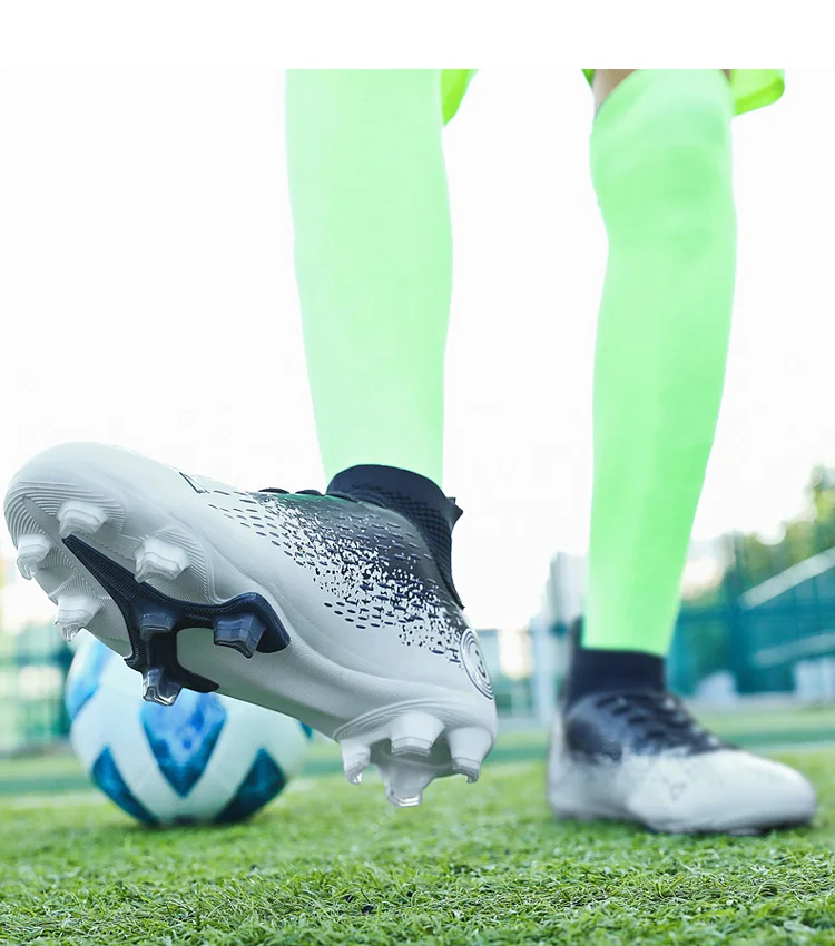 Vīriešu futbola apavi ar radzēm, sporta apavi, futzāla bērnu futbola zābaki, iekštelpu un āra treniņu apavi, neslīdoši apavi_voghion.com