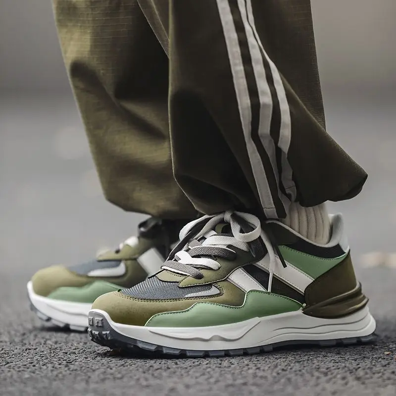 

Кроссовки мужские на шнуровке, Вулканизированная подошва, дышащие, для скейтборда, бега, Спортивная повседневная Уличная обувь, 39-44