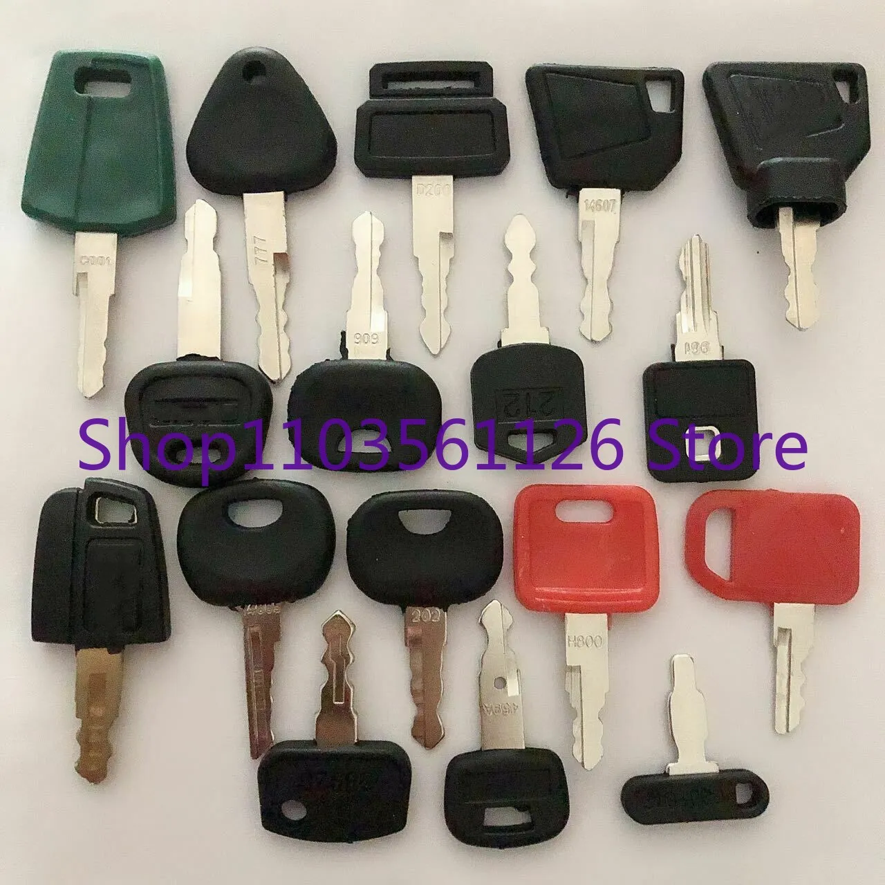 30 keys Construction Ignition/Heavy Equipment Key Set For Caterpillar Kubota Deere JCB For volvo C001 D200 787 52240 166 5P8500