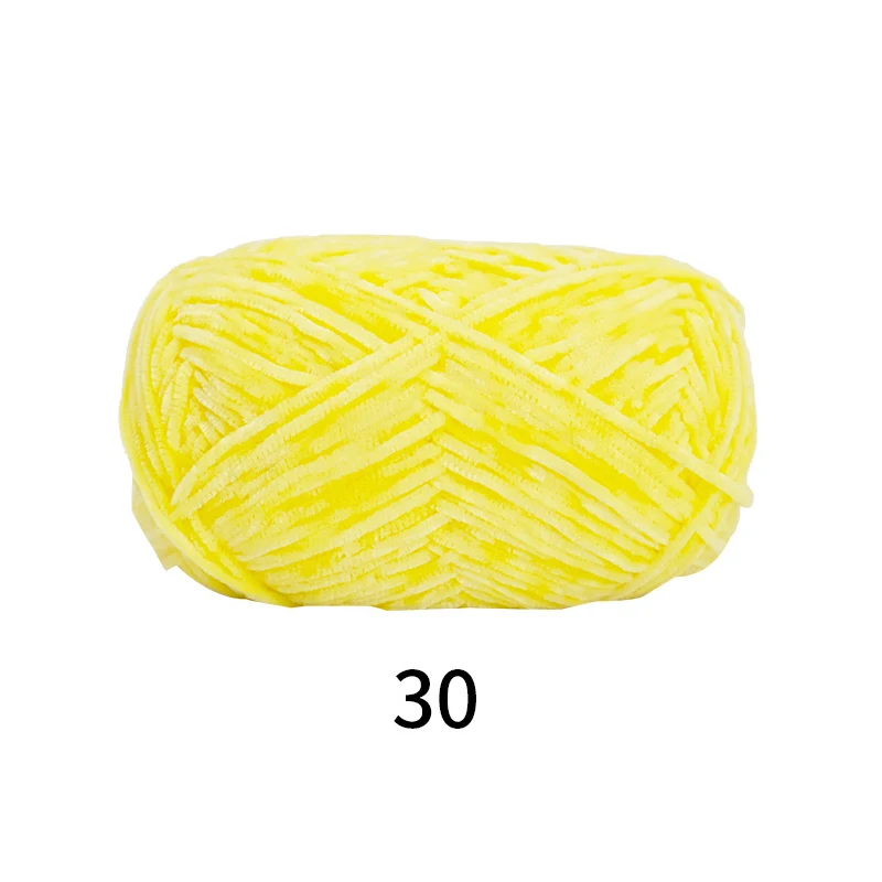 Kit Lana Ciniglia Per Uncinetto - 3 Gomitoli 450m + 14 Occhi Sicurezza - Filato Morbidissimo Per Amigurumi E Maglioni (Giallo Zenzero)
