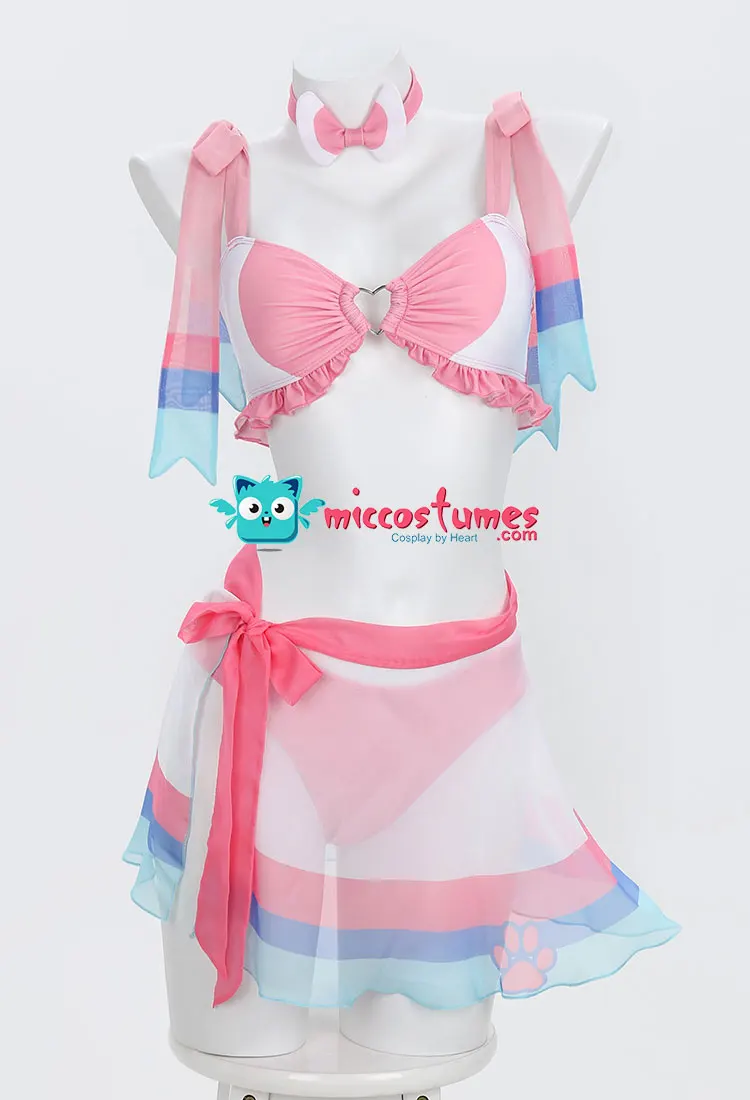 Women Girls Swimsuit Kawaii Pink Ruffle Bikini Set Lace-up Top and Low Waist Shorts Two Piece Bathing Suit Swimwear