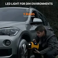 Compresseur d'air Portable double puissance 110V-230V AC/DC, pompe de gonflage de compresseur de voiture, gonfleur de pneus pour voiture, bateau, matelas de vélo 3