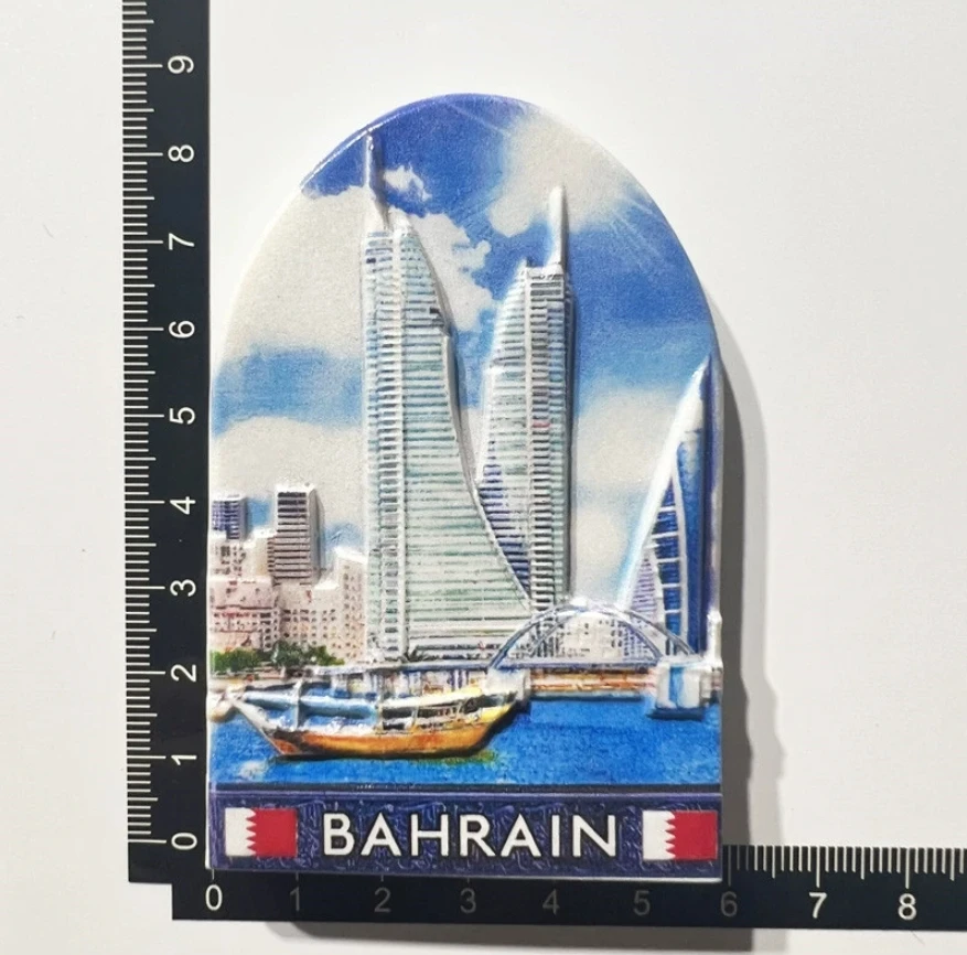 Bahrain Travelling Fridge Stickers Tourist Souvenirs Home Decoration Wedding Birthday Gifts Fridge Magnets Message Board Sticker