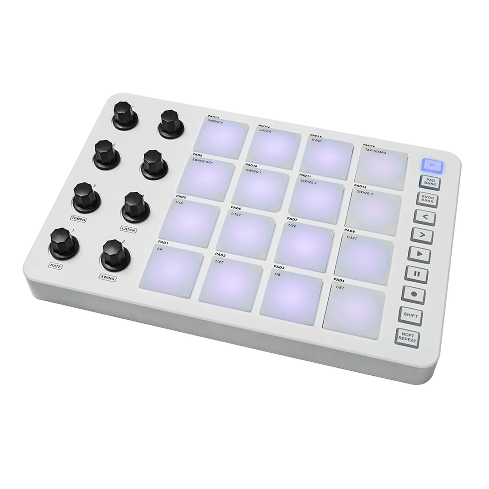 

MIDI-контроллер с RGB-подсветкой, Bluetooth-подключение, низкая задержка, 3,5 мм, выходной интерфейс, портативная MIDI-панель