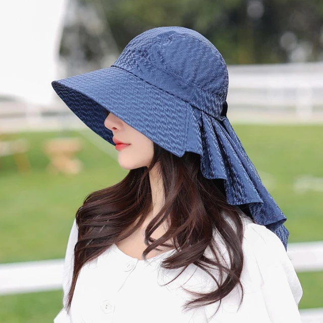 2023 Women's Summer Sun Hat With Neck Protector And Sunshade For