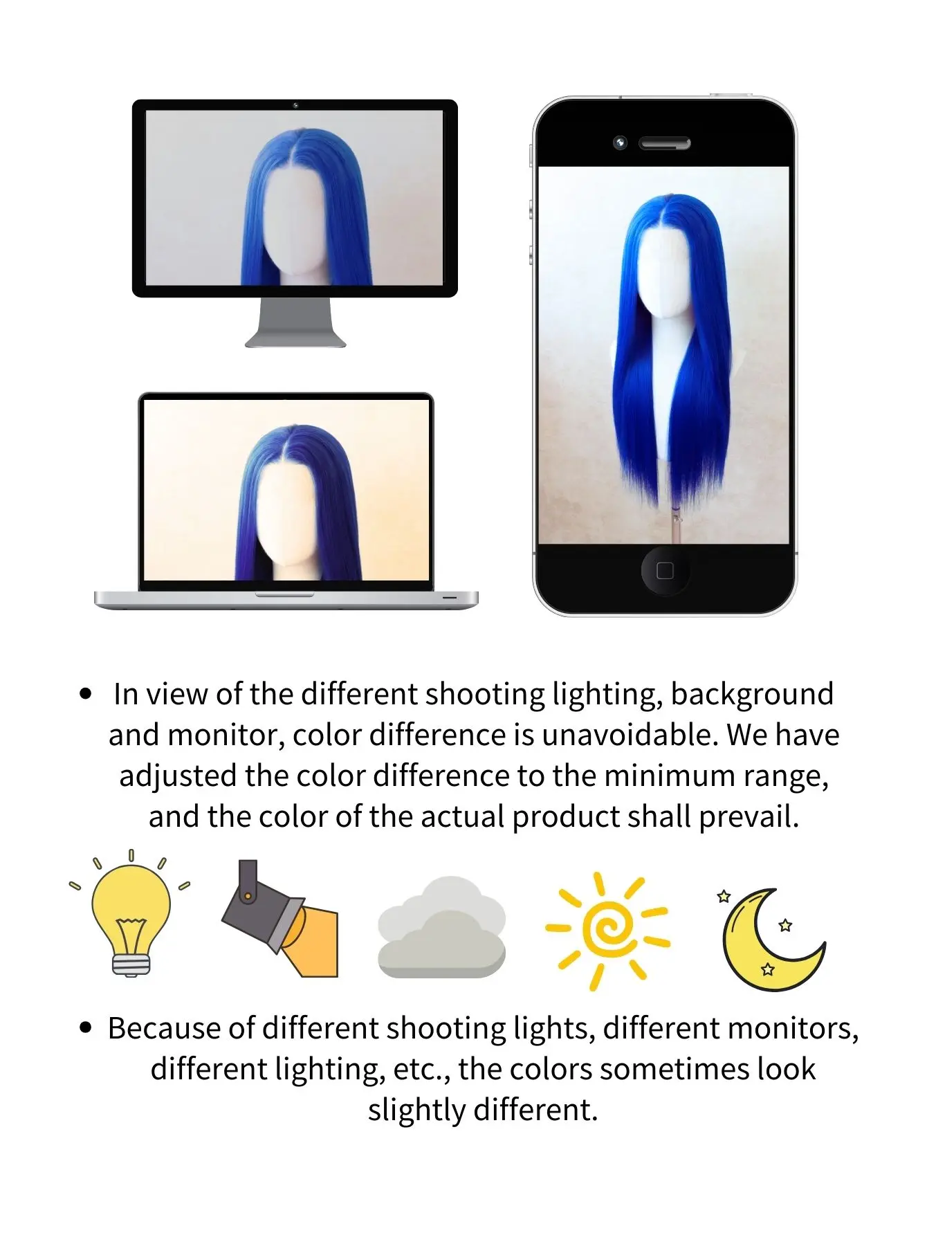 13x4 HD Lace Front Wigs - Navy Blue Synthetic Hair | 24" Long Silky Straight for Fashion Women | Pre-Plucked Hairline | Daily &