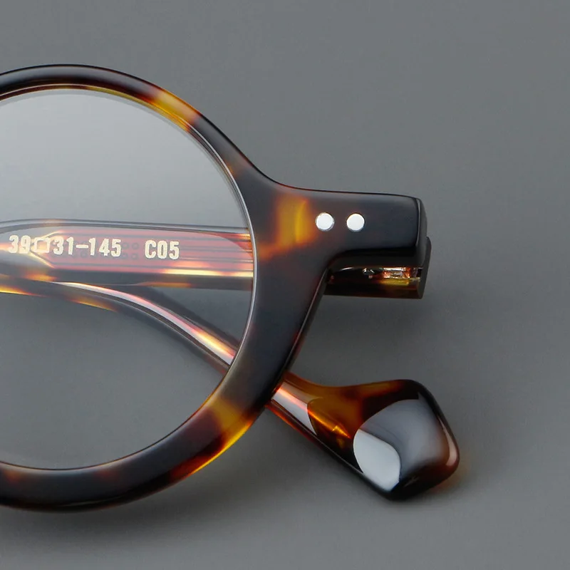 R57447 Casual Runde Acetat Brille Rahmen Frauen Retro Niet Optische Presbyopie Brillen Männer Anpassbare Rezept Brillen – Detail 18