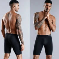 3 pièces boxeurs longs pour homme sous-vêtements Lots hommes caleçons coton hommes culottes famille Boxershorts Boxer Sexy hommes Shorts Calecon 4