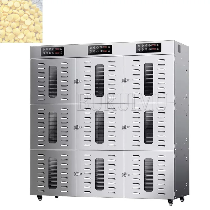 

Commercial Stainless Steel Fruit And Vegetable Dryer Dehydrator Machine Vertical 60/90 Layer