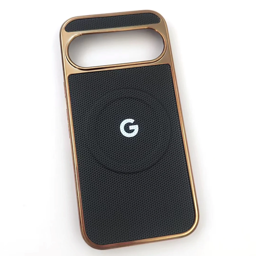 Sleek Metal Shockproof Magnetic Wireless Charging Protective Armor Phone Case