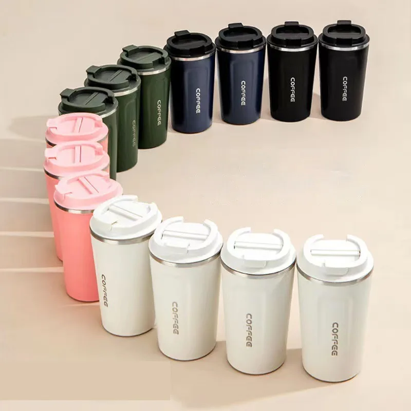 

Coffee Thermos Cup Simple Material 304 Stainless Steel Second Generation Large Outdoor Women Office Sealed Leak-Proof Traveling