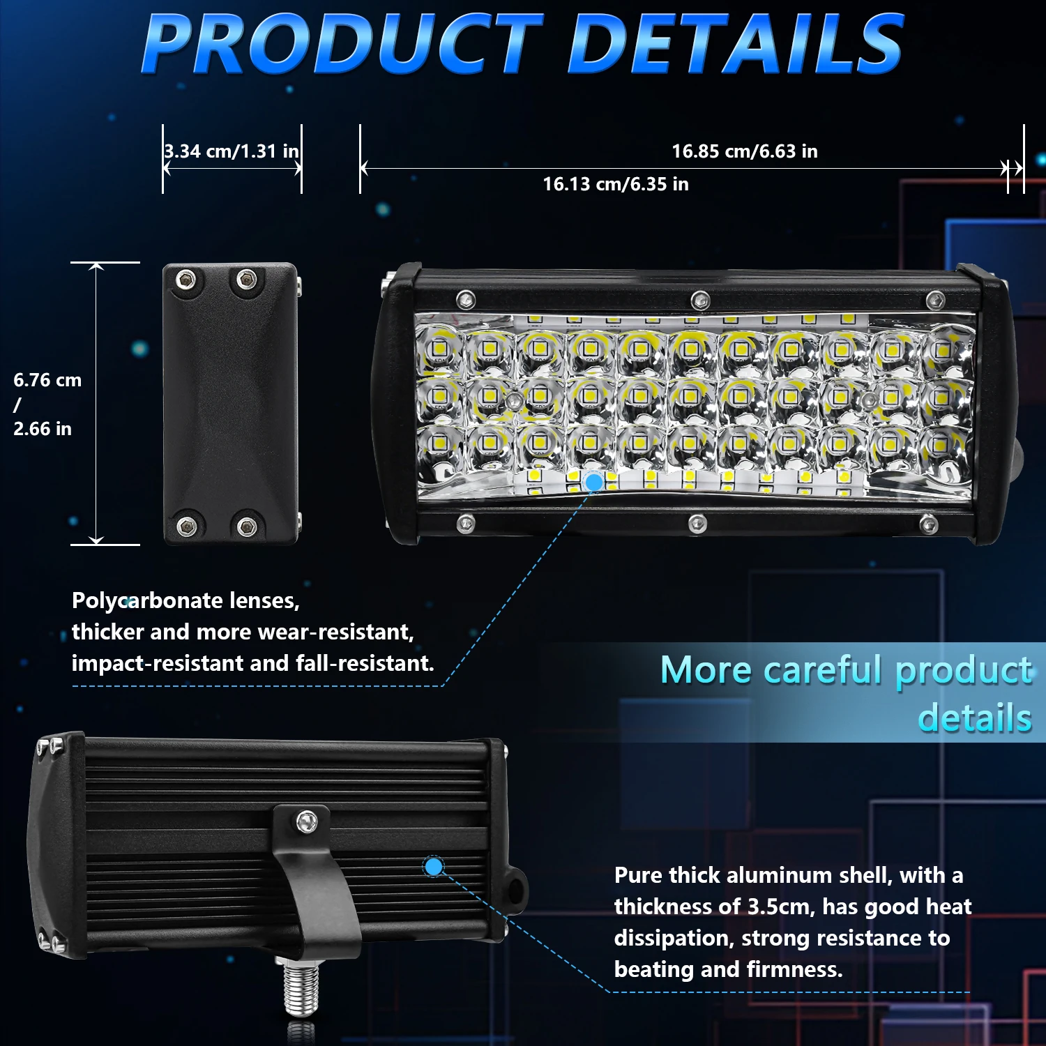 4/7inch Led Headlight for Car Work Light Lamp Long Range Led 4x4 Accessories Of