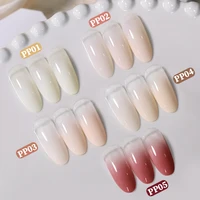 UR SUGAR 8ml Gel de Peinture pour Ongles Couleurs Rose Nude 4 en 1 Utilisé pour Dégradé, Couverture des Bords, Lignes et Motifs de Stamping 3