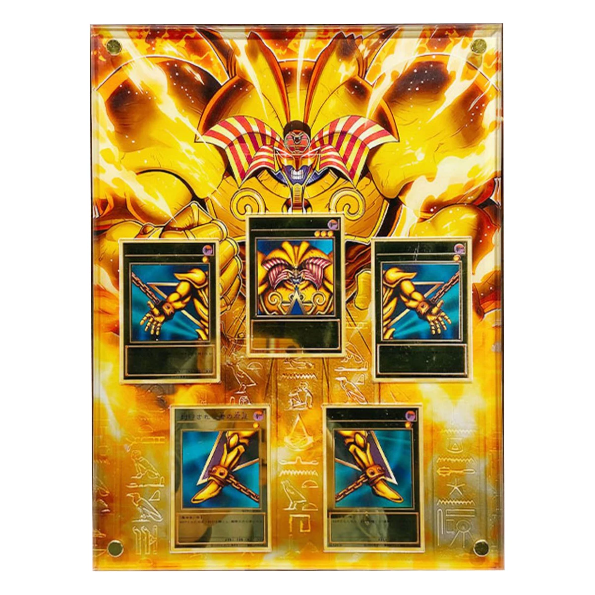 

Diy Self Made Yu-Gi-Oh! Exodia Card Collection Display Stand HD Acrylic Exodia Display Box Anime Gift Toy No Cards