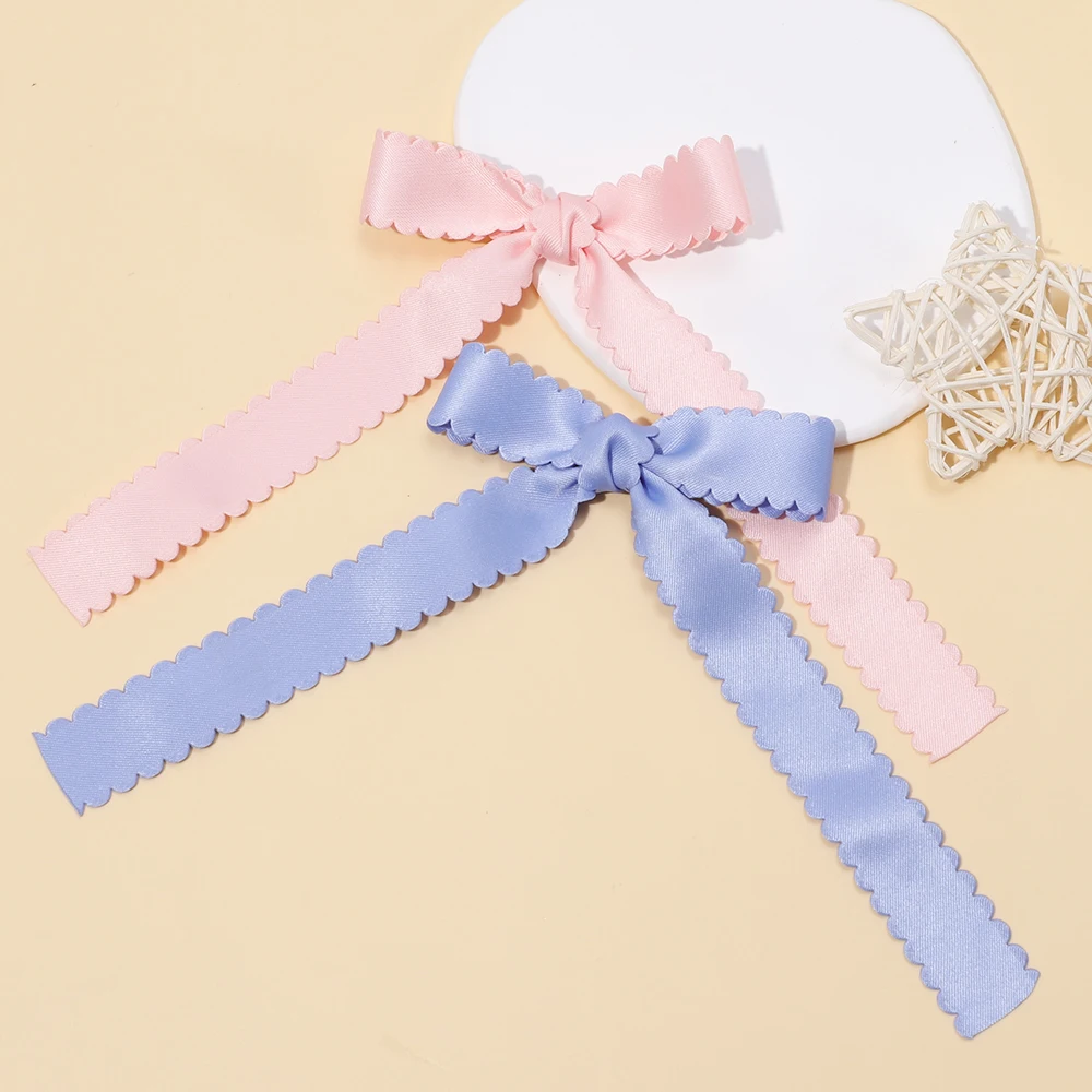 Baby Accessories For Newborn Toddler Kids Baby Girl Boy Hairclip Solid Ribbon Bow Hair Clips Exquisite Handmade Hair Accessories 2