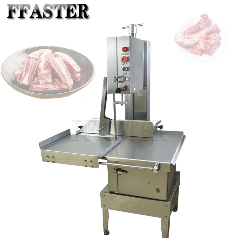 

1500w Electric Frozen Fish Beef Cow Pork Meat Bone Cutting Cutter Saw Machine with Blade Sharpening Commercial Bone Sawing Machi