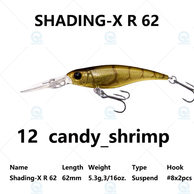 JAPAN Megabass SHADING-X R 62mm 5.3g Suspend BASS Fishing Lure Casting  Trolling Jerkbait LBO Dynamic Sea Tackle - AliExpress