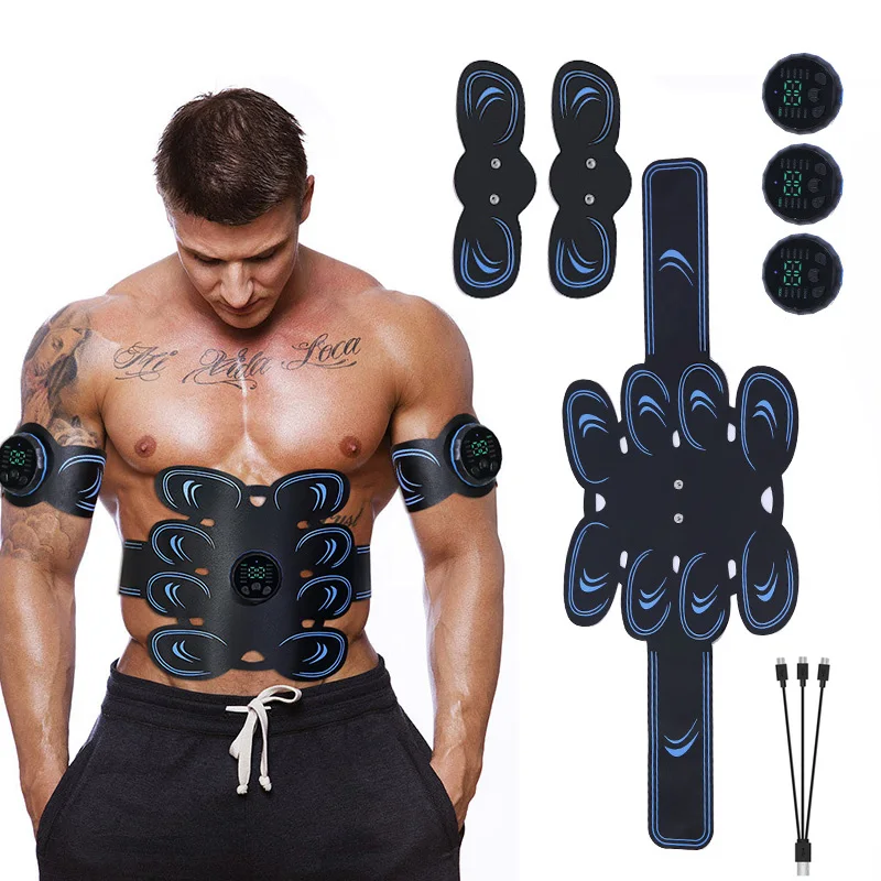 Electronic Muscle Toner EMS Stimulator Abdominal Toning Belt Abs Muscle