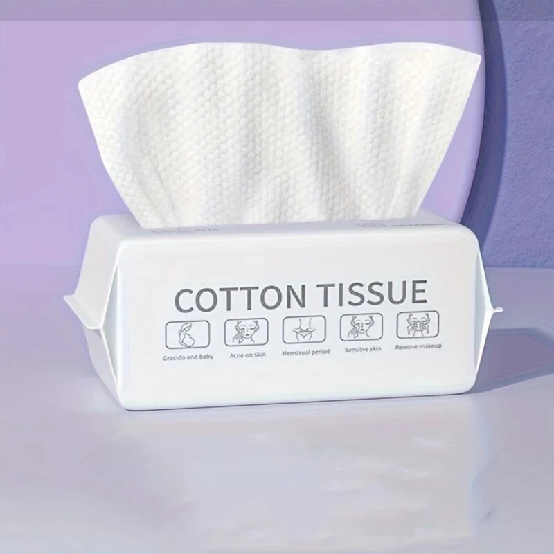 Soft Cotton Face Cleansing Towel Pull-out Packaging Non-woven Beauty Salon Cleaning Towel 50/100 Pieces Disposable Face Towels 1